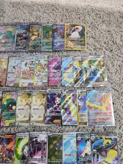 All English Hits, Pokemon TCG Lot - 57 Full Art Cards! - 70% market All NM - Image 3