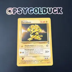 Pokemon TCG Electabuzz Base Set 2 Regular Rare Card 24/130 A34 - Image 1