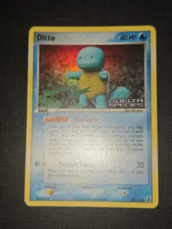 Pokemon Ditto Delta Species Stamped Squirtle 35 40 Holo Vintage Ex Card Lot Of 2 - Image 2