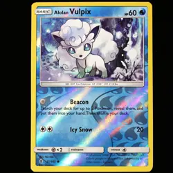 Pokemon TCG Vulpix 21/145 Guardians Rising Reverse Holo Common Card 2017 LP - Image 1