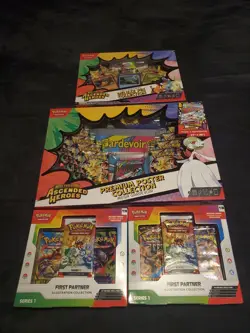 Sealed Pokemon Lot Poster Collection, First Partner (×2), And Deluxe Pin... - Image 1
