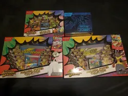 Sealed Pokemon Lot (×2) Poster Collection, Deluxe Pin and Phantasmal Flames ETB - Image 1