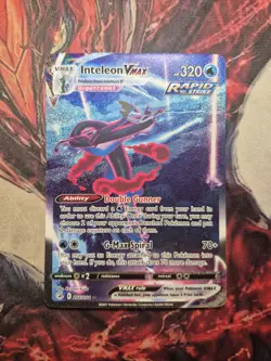 Inteleon VMAX 266/264 SWSH Fusion Strike Full Alternate Art Holo Pokemon 2021 NM - Image 1