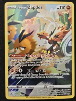 Galarian Zapdos SWSH283 Black Star Promos Crown Zenith Tins Holo Pokemon 2023 NM - Image 1