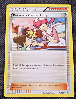 Pokemon Center Lady 93/106 Flashfire Regular LP/MP -- L29 - Image 1