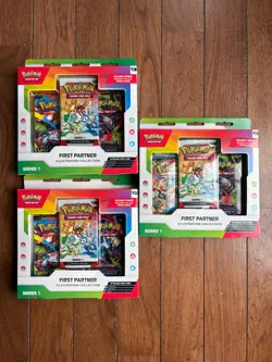 Pokemon First Partner Illustration Collection (Lot of 3) ✅In Hand ✅Sealed - Image 1
