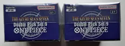 Lot 2 One Piece TCG OP14 The Azure Sea's Seven Double Pack Set 9 Factory Sealed - Image 3