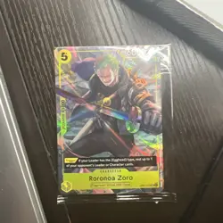 One Piece Roronoa Zoro OP07-113 Illustration Box Vol. 3 Promo Holo Sealed - Image 1