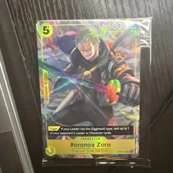 One Piece Roronoa Zoro OP07-113 Illustration Box Vol. 3 Promo Holo Sealed - Image 2