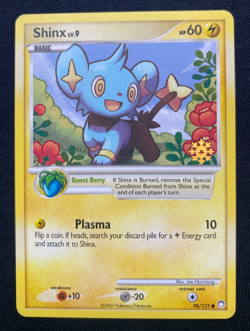 Pokemon Card Shinx 98/123 Advent Countdown Calendar Snowflake Stamp Promo (LP) - Image 1