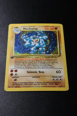 Pokemon Card - Machamp Base Set 1st Edition 8/102 Holo Unlimited Ungraded - Image 2
