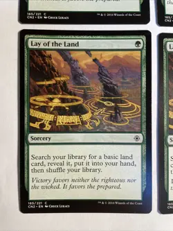 4x Mtg Conspiracy: Take The Crown Lay Of The Land NM Magic The Gathering - Image 2
