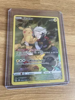 Pokemon Pikachu TG05/TG30 Lost Origin Trainer Gallery Ultra Rare Holo Card - Image 1