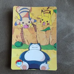 Pikachu Snorlax Raichu Pokemon Pocket Monster Vending Prism Holo Sticker Vintage - Image 2