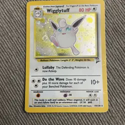 Wigglytuff 19/130 Base Set 2 Holo Rare Pokemon TCG - Image 1