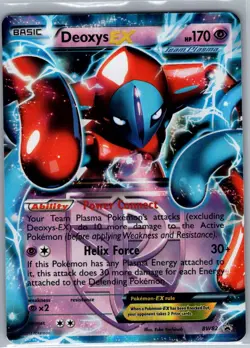 Deoxys EX (Team Plasma) BW82 Black and White Promos - Pokemon Card - NM - Image 1