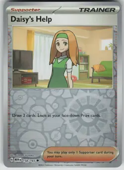 Pokemon Daisy's Help - Uncommon Reverse Holo SV: Scarlet & Violet 151 158/165 - Image 1