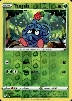 Tangela - Reverse Holo - Crown Zenith 004/159 - MINT - Pokemon - Image 1