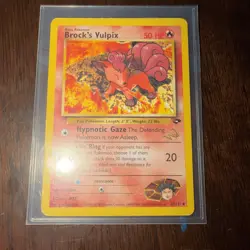 Pokemon - Brock's Vulpix 37/132 WOTC Good W Stamped Promo Gym Challenge - Image 1