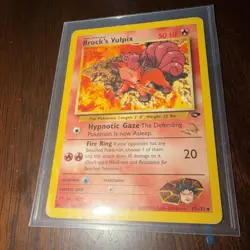 Pokemon - Brock's Vulpix 37/132 WOTC Good W Stamped Promo Gym Challenge - Image 3