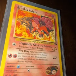 Pokemon - Brock's Vulpix 37/132 WOTC Good W Stamped Promo Gym Challenge - Image 4