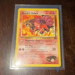 Pokemon - Brock's Vulpix 37/132 WOTC Good W Stamped Promo Gym Challenge - Image 5