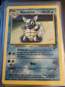 Pokemon 🖼 Wartortle [W Stamped] 063/130 Wotc Promo 🔥 👀 - Image 1