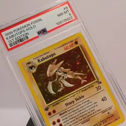 Pokemon TCG - Kabutops 9/62 Fossil Holo Rare 1st Edition - PSA 8 NM/MT - Image 1