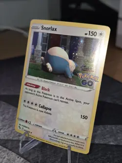 Pokemon TCG Snorlax (Cosmos Holo) Promo 055/078 Pokemon Go - Swirl & Holobleed - Image 4