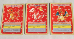 Charizard Topsun Blue Back 004 005 006 Nintendo JP Pokemon card set 1995 - Image 1