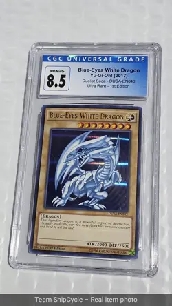 yugioh cgc 85 PSA DUSAEN043 BlueEyes White Dragon Ultra Rare 1st Edition G2U - Image 4