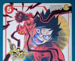Monkey.D.Luffy #ST01-012 | 3rd Anniversary Stamped Promo | One Piece TCG | NM - Image 2
