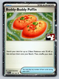 Buddy-Buddy Poffin 144/162 Uncommon Prize Pack Series Cards Pokemon Holo NM - Image 1