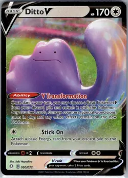 Ditto V 050/072 Shining Fates - Pokemon Card - NM - Image 1