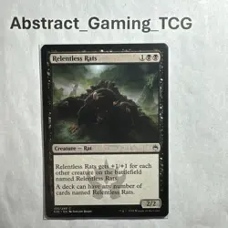 MTG - Relentless Rats - Masters 25 Regular - NM - Pack Fresh - Free Rare! - Image 1