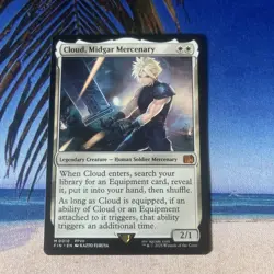 Cloud, Midgard Mercenary M 0010 Regular Final Fantasy Magic the Gathering MTG NM - Image 2