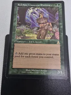 Wizards Rofellos Llanowar Emissary Urza's Destiny Creature Green Rare Elf Legen… - Image 2