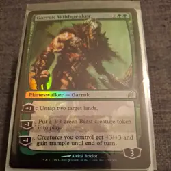 MTG Magic The Gathering: Lorwyn 213/301 Garruk Wildspeaker FOIL LP- - Image 1
