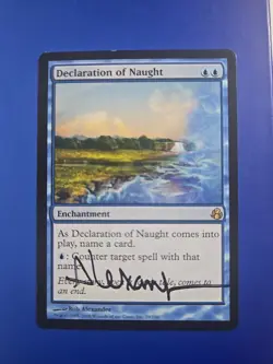 WotC MtG Morningtide Declaration of Naught Signed By Rob Alexander! - Image 1