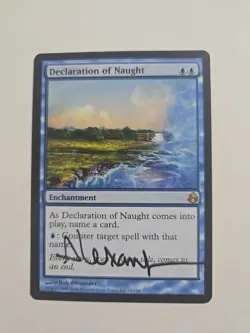 WotC MtG Morningtide Declaration of Naught Signed By Rob Alexander! - Image 2