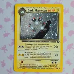 Pokemon TCG Dark Magneton Team Rocket Holo Rare 11/82 60HP Wizards 2000 Swirl!🌀 - Image 1
