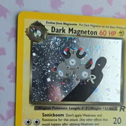 Pokemon TCG Dark Magneton Team Rocket Holo Rare 11/82 60HP Wizards 2000 Swirl!🌀 - Image 2