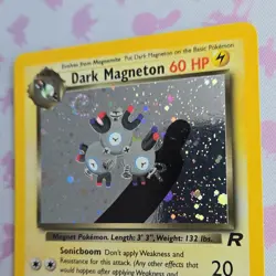 Pokemon TCG Dark Magneton Team Rocket Holo Rare 11/82 60HP Wizards 2000 Swirl!🌀 - Image 3