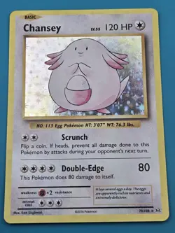 Chansey Holo Rare XY - Evolutions 70/108 Pokemon TCG NM - Image 1