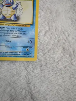 Pokemon TCG Wartortle Base Set 42/102 Regular LP - Image 5
