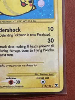 Flying Pikachu HOLO Rising Rivals Pokemon TCG 113/111 Raw Ungraded - Image 5