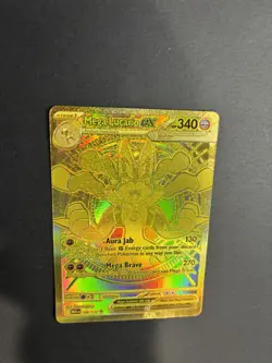 Pokemon Mega Lucario EX 188/132 MEGN Ultra Rare Full Art Holo Aura Jab - Image 2