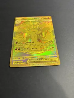 Pokemon Mega Lucario EX 188/132 MEGN Ultra Rare Full Art Holo Aura Jab - Image 3