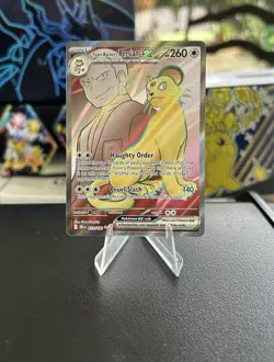 Pokemon TCG Team Rockets Persian EX Full Art 219/182 Destined Rivals Ultra Rare - Image 1