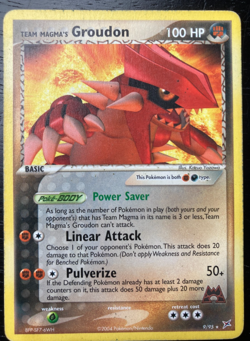 Pokemon Non-Holo Team Magma's Groudon 9/95 Excellent/MP Condition - Image 1